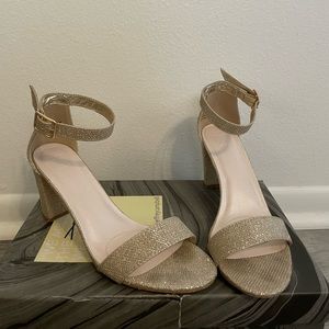 Gold Arya Heel Size 7